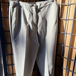 Alfred Dunner Gray Dress Pants Size 12 Classic Fit ankle detailing